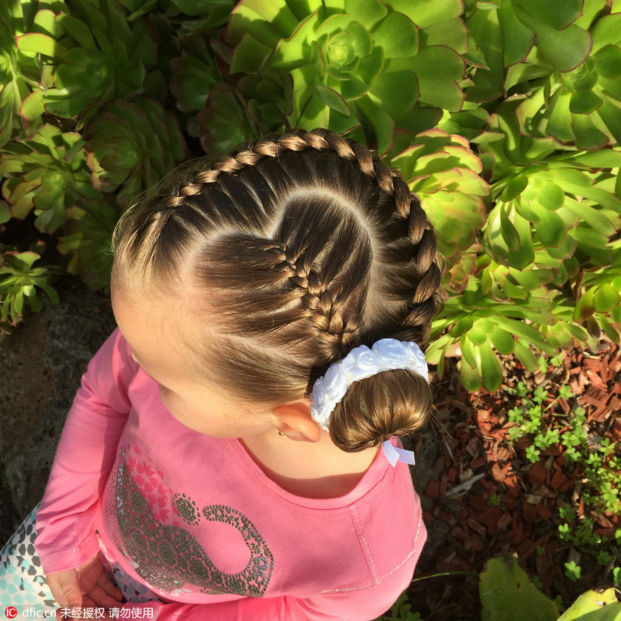 Fancy hair braids on little girl amaze social media