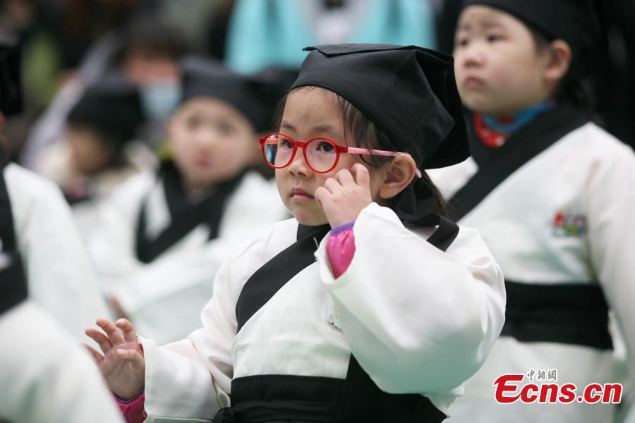 Children attend First Writing Ceremony in East China city