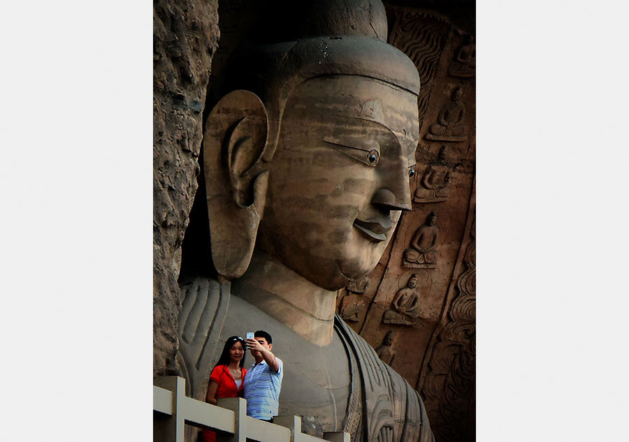 Buddha statues at grottoes across China