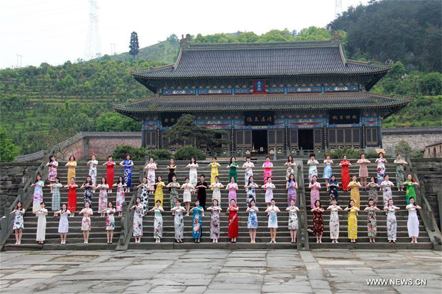 Cheongsam show displayed in Central China