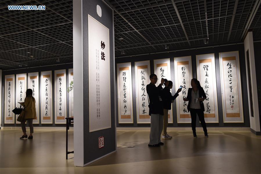 One-stroke calligraphy exhibition of master Hsing Yun opens in Nanjing