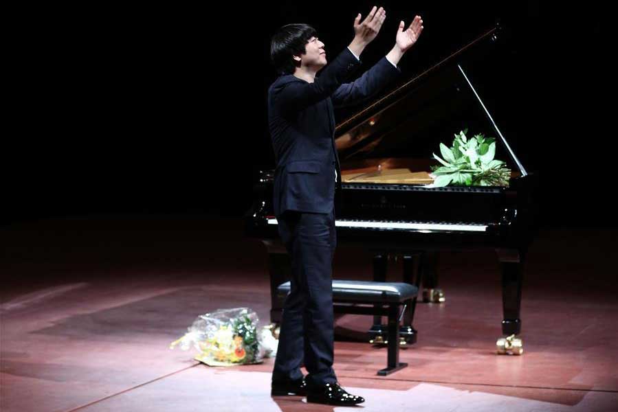 Chinese pianist Lang Lang performs at Old Opera House in Frankfurt, Germany