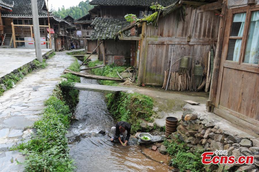 Dong village preserves old buildings and tradition