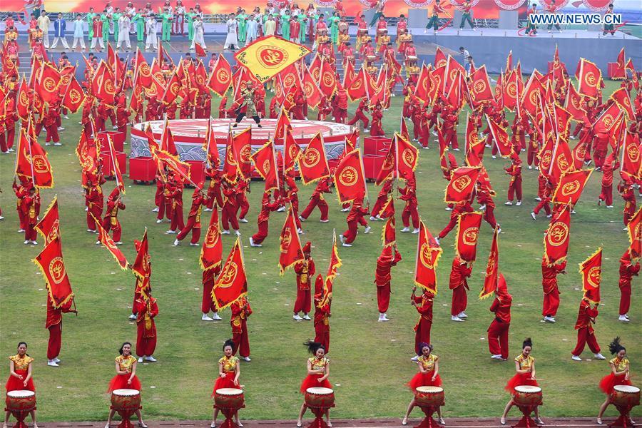 'Shisanfan drum and gong' performed in E China