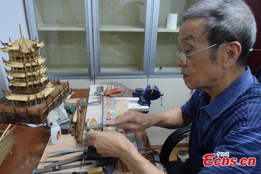 75-year-old builds new world with chopsticks and toothpicks