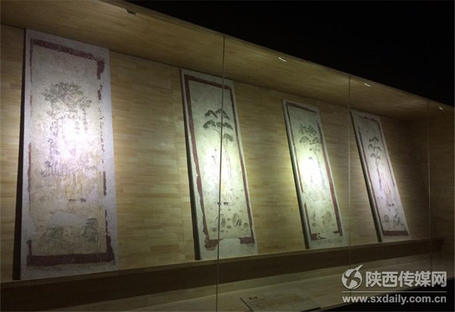 Restored Tang Dynasty frescoes on display in Shaanxi