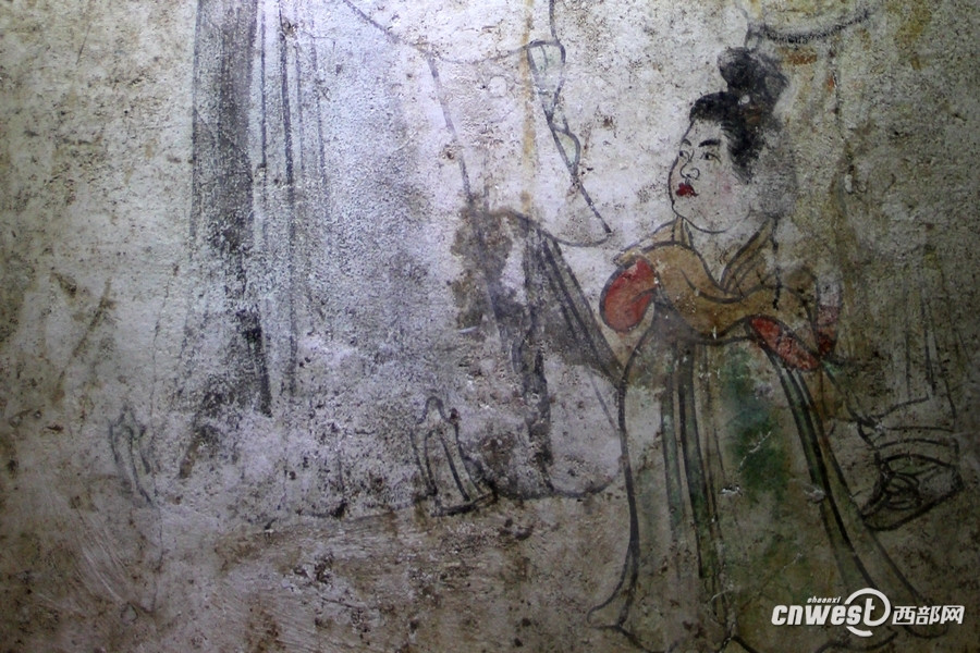 Restored Tang Dynasty frescoes on display in Shaanxi