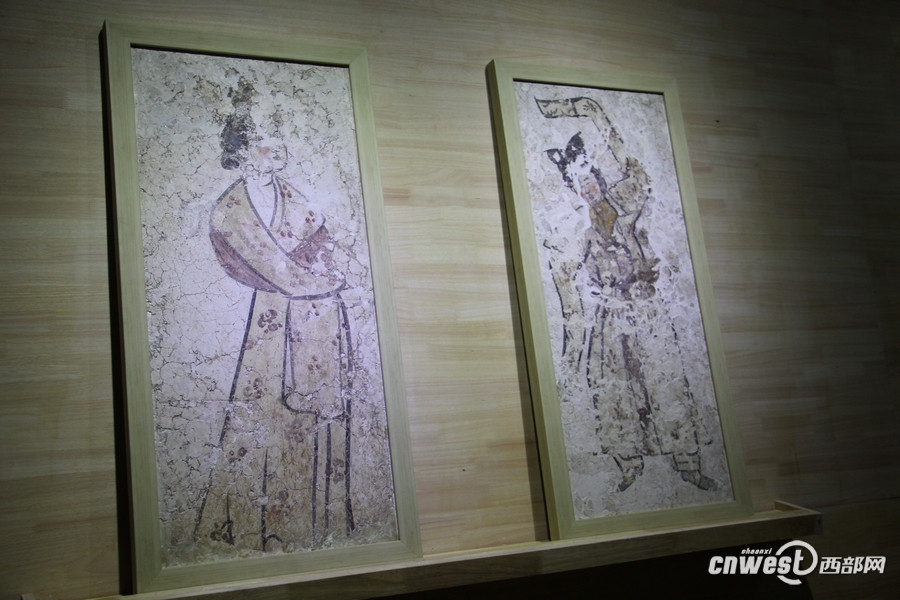 Restored Tang Dynasty frescoes on display in Shaanxi