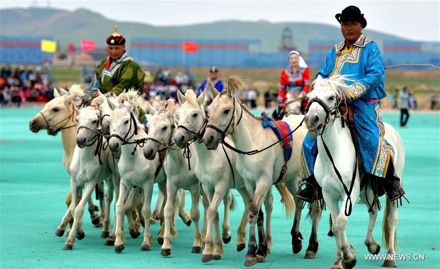 Local herdsmen celebrate traditional festival in Inner Mongolia