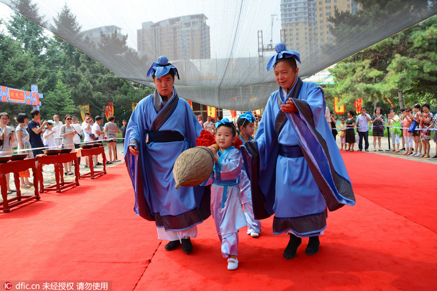 Traditional Chinese First Writing Ceremony held in Jilin