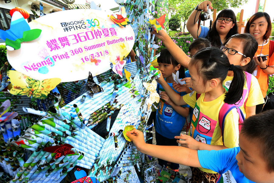 Up close with Hong Kong's butterflies at Ngong Ping 360