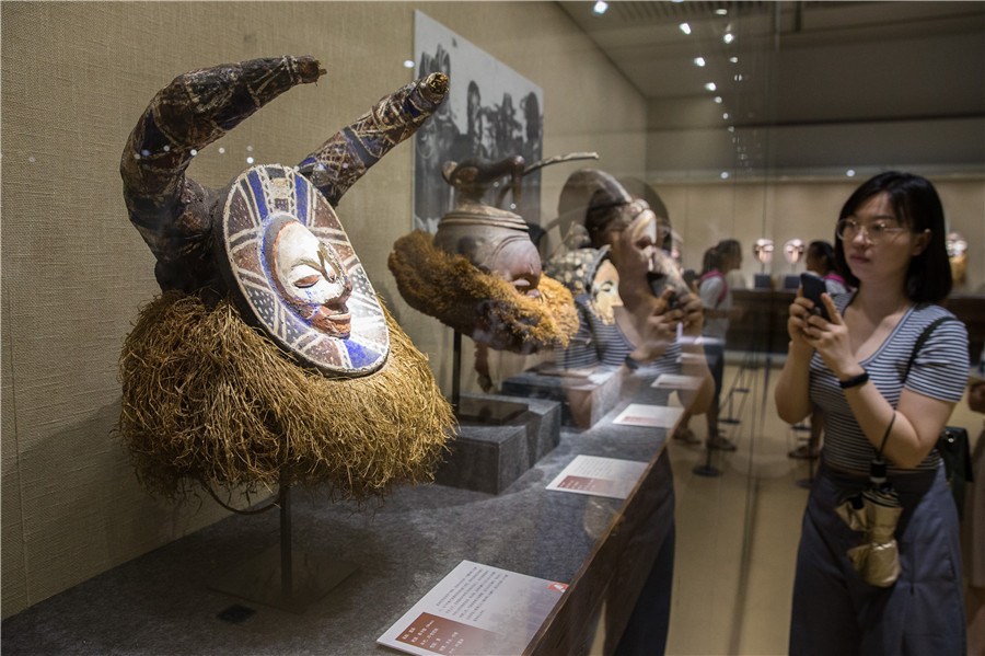 Exhibition of African masks held in E China