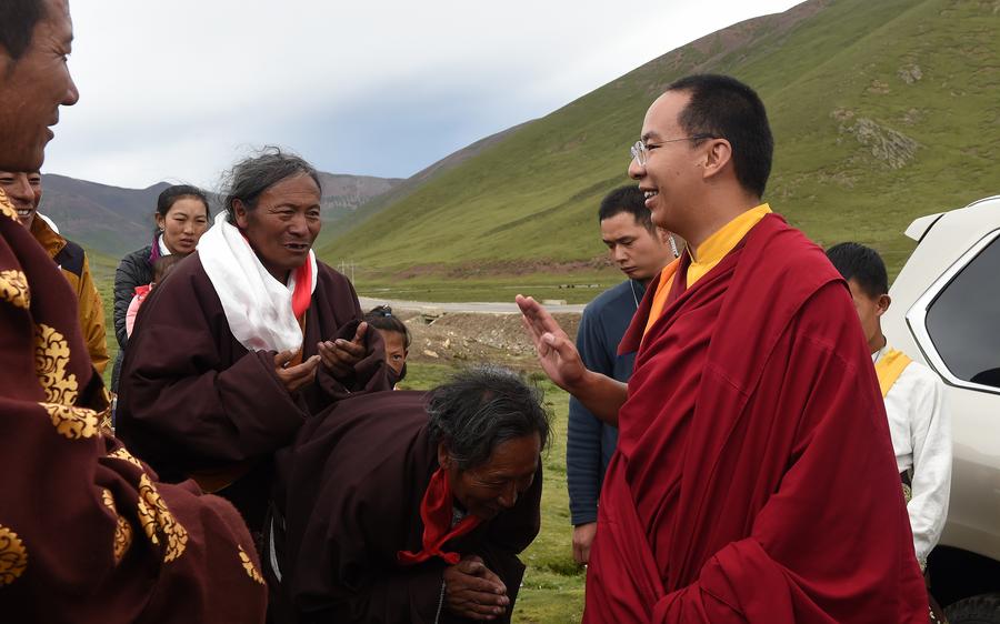 11th Panchen Lama visits Nagqu in China's Tibet