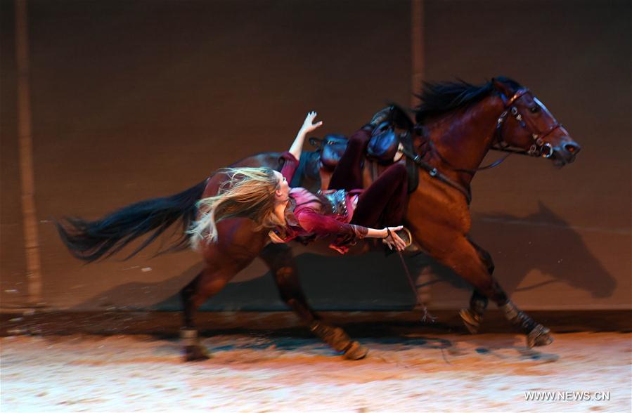 Cavalia show held in Chaoyang Park in Beijing