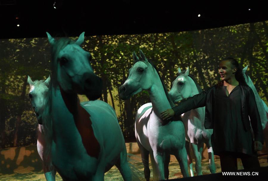 Cavalia show held in Chaoyang Park in Beijing