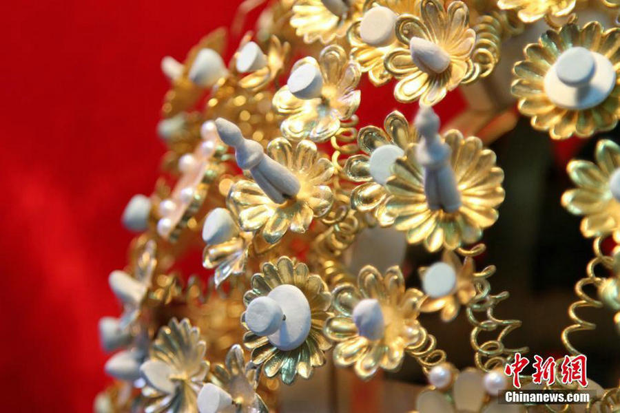 Crown of Empress Xiao of Sui Dynasty revealed