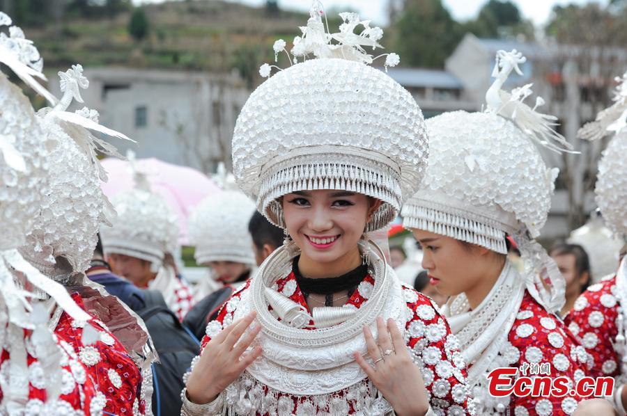 100kg silver hat for Miao folk festival