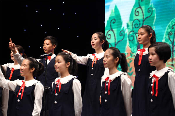 Children's choir gives a voice to world peace