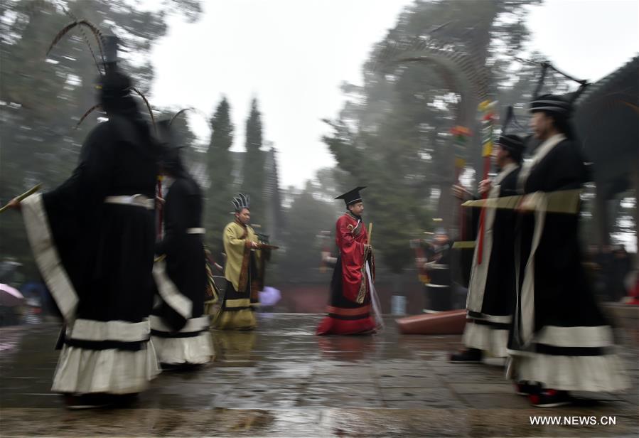 Sacrificial ceremony held to commemorate Mencius in Shandong