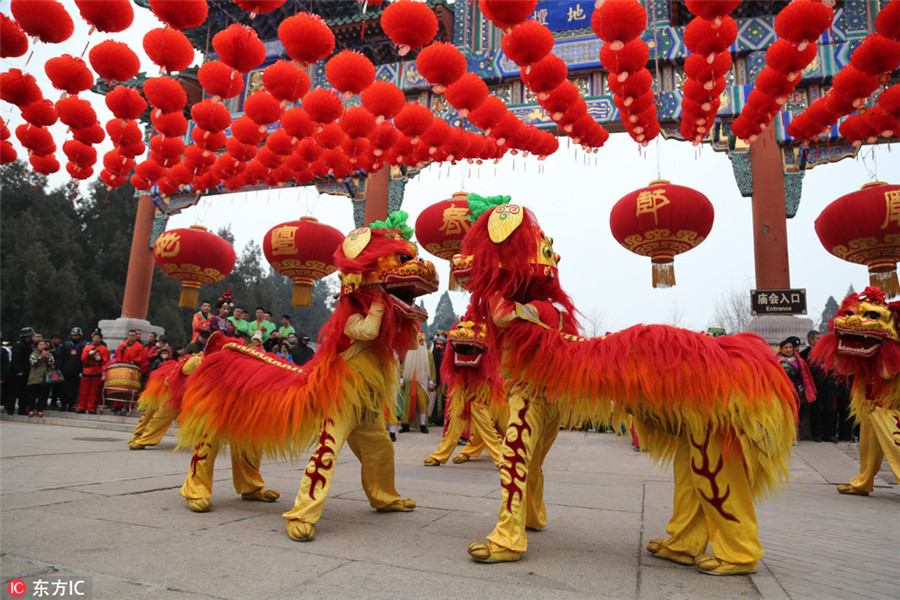 Temple fairs held across China to mark Spring Festival