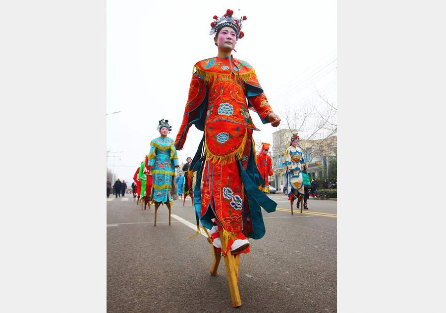 People in China hold various celebrations on day of 'Lichun'