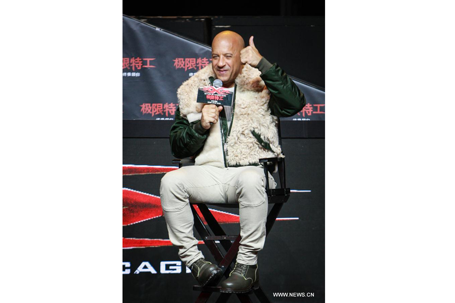 Premiere of film 'xXx: The Return of Xander Cage' held in Beijing