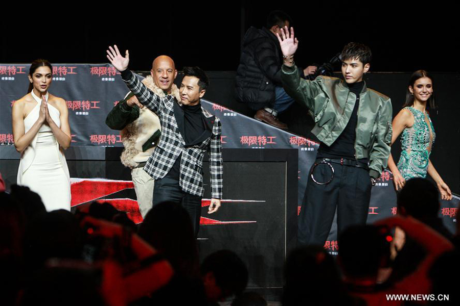 Premiere of film 'xXx: The Return of Xander Cage' held in Beijing