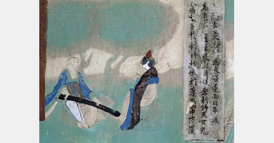 Love stories depicted on Dunhuang murals