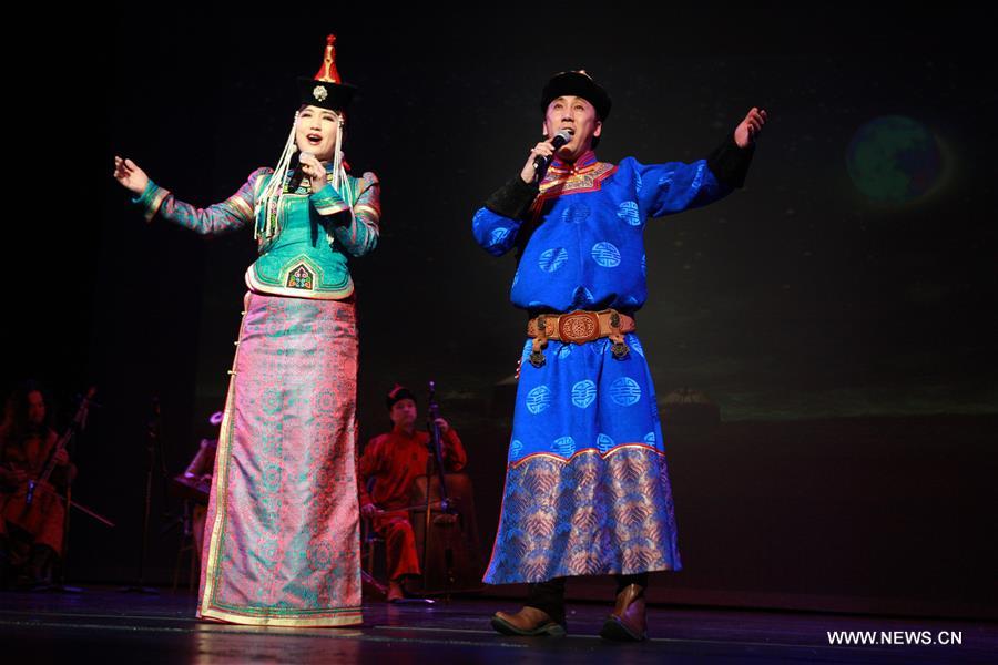 Artists from China's Inner Mongolia give performance in Houston