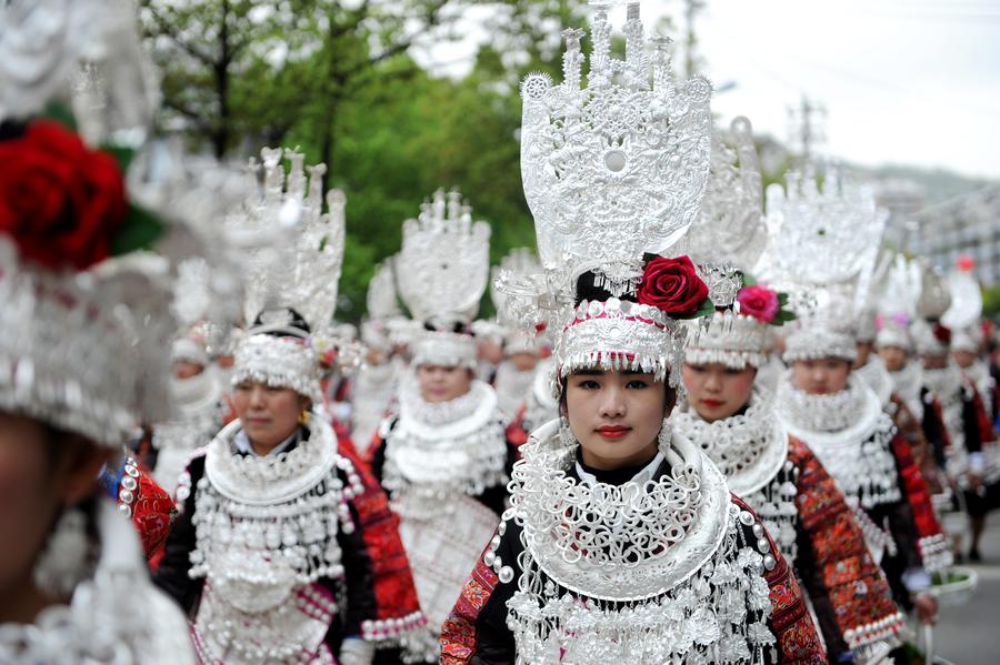 Miao Sisters Festival celebrated in SW China's Guizhou