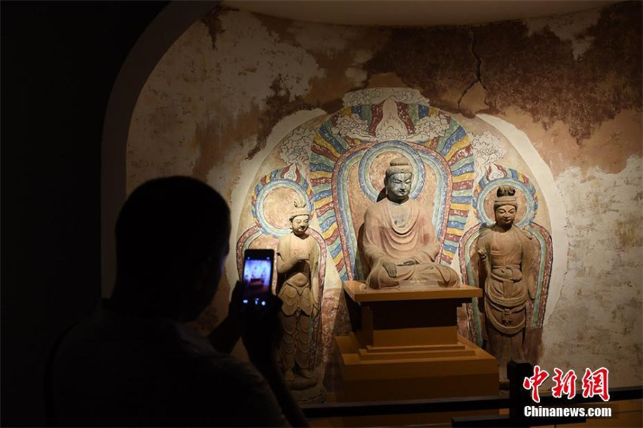 Silk Road cultural relics on display in NW China's Gansu