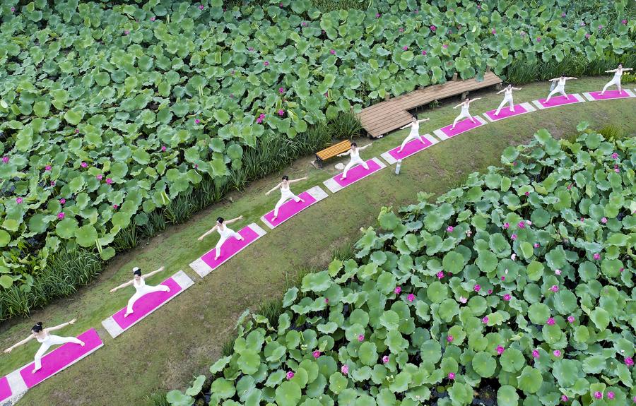 Int'l Yoga Day celebrated across China