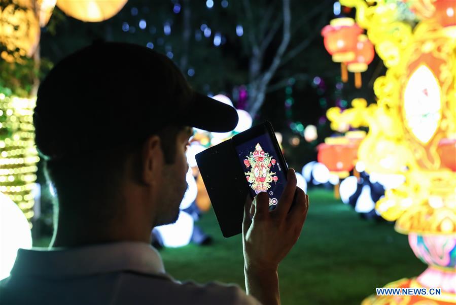 Foreigners experience Chinese culture during lantern festival in Hamburg