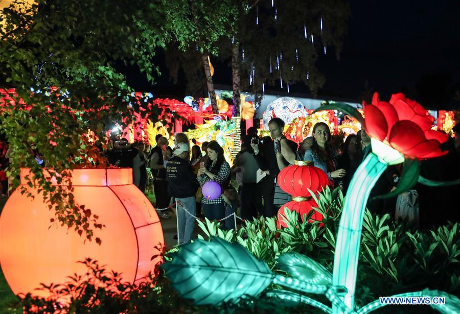 Foreigners experience Chinese culture during lantern festival in Hamburg