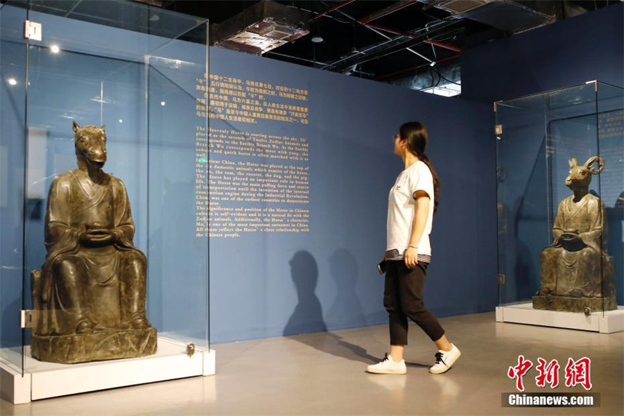 Rare Chinese zodiac statues go on display in Shanghai