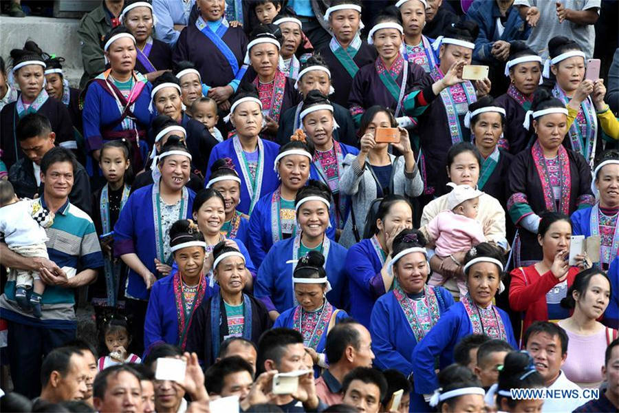 Dong ethnic group celebrates 'Pohui' festival in SW China