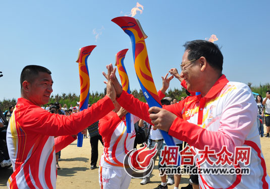 亚沙会火炬今日在烟台传递 奥运冠军邢傲伟第一棒