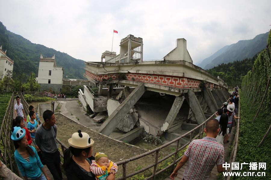 四川汶川地震5周年：映秀五一迎来旅游高峰