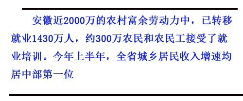 幸福民生的“安徽答卷”