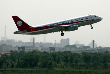 空中客车天津总装厂首架A320飞机成功首飞