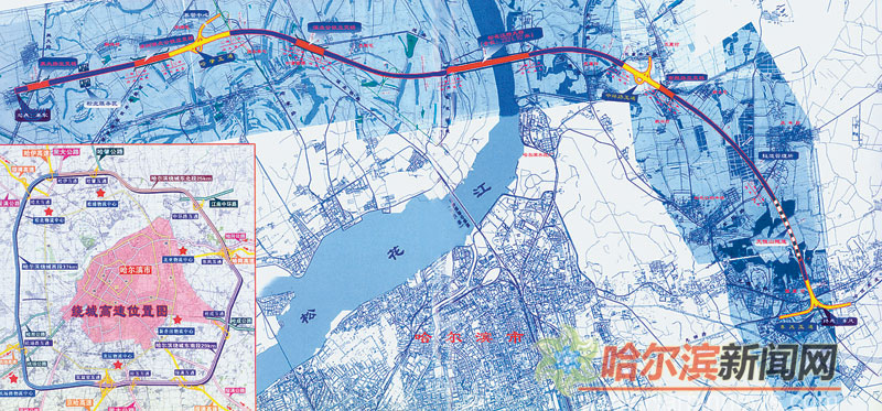 哈尔滨绕城高速全线贯通 城南到城北车程将缩至1小时