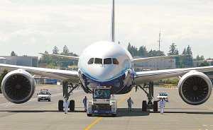 美国波音787梦幻客机首次试飞 中国订57架