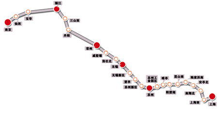沪宁城铁7月通车 上海直达南京仅需52分钟