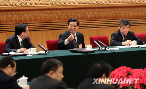 胡锦涛总书记两会论述加快经济发展方式转变