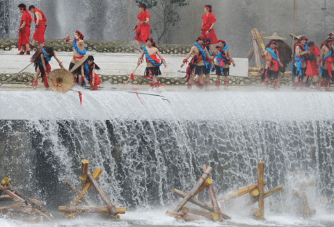 震后第一个清明放水节在都江堰市隆重举行