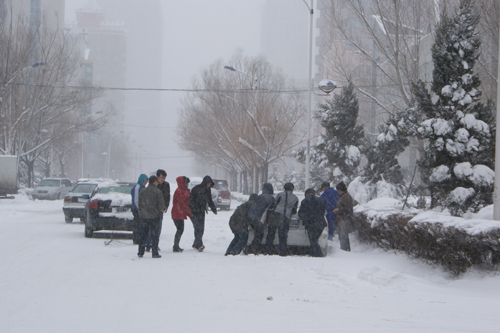 哈尔滨突遇40年罕见大雪