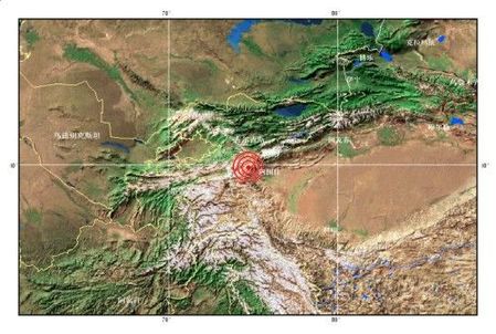 新疆乌恰县14时38分发生5.1级地震