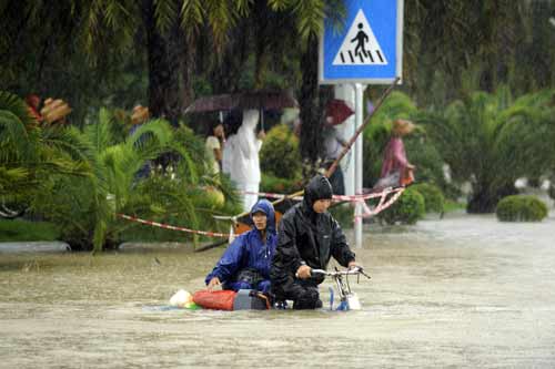 海南强降雨已安全转移64000多人