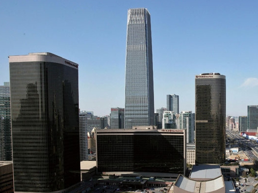 北京第一高楼正式对外亮相 能防飞机撞击(组图)