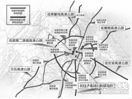 新增4条出省铁路 成都4小时到周边省会城市